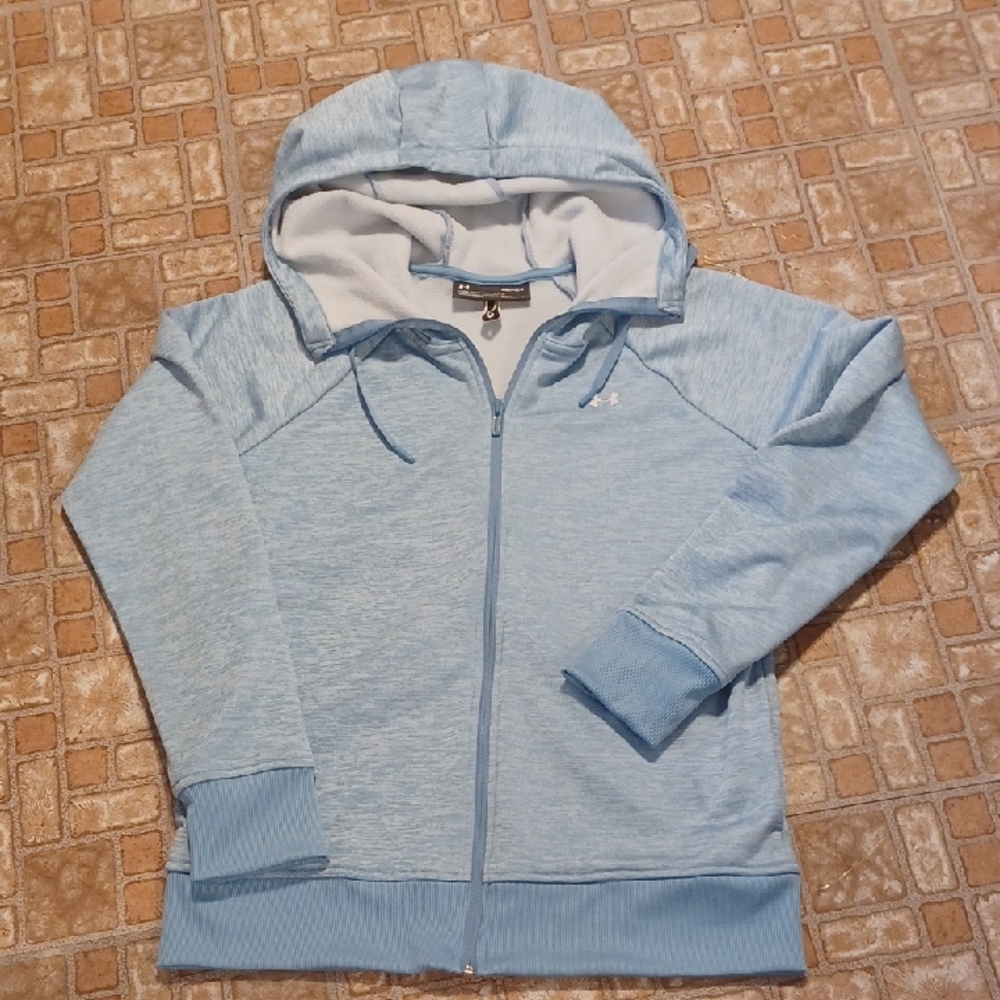 Under Armour Sky Blue ColdGear Hoodie Women's Size Small